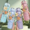 1PC Floral Woman Line Art Print 750ml Color Plastic Sports Water Bottle Leakproof Flip Straw Lid Suitable for Sports Office Home Use