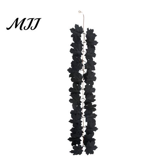Autumn Artificial Garland 100/175CM Maple Leaf UV Resistant Fall Halloween Thanksgiving Vine Day Harvest Festival Mantle Porch Indoor Outdoor