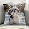 1 Dekorative Kissenhülle Süßer Shih Tzu im Muster?o De