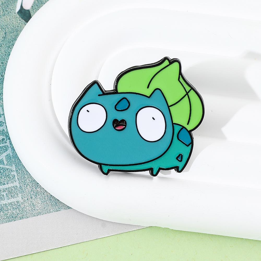 Anime Pokemon Enamel Pin Pikachu Bulbasaur Psyduck Squirtle Badge Brooch Denim Clothes Bag Cute Animal Kid Jewelry Durable Gift Toy
