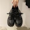 Fashion Deep Street super hot thick-soled black boots 2024 new women spring and autumn single boots high-grade n style explosive boots