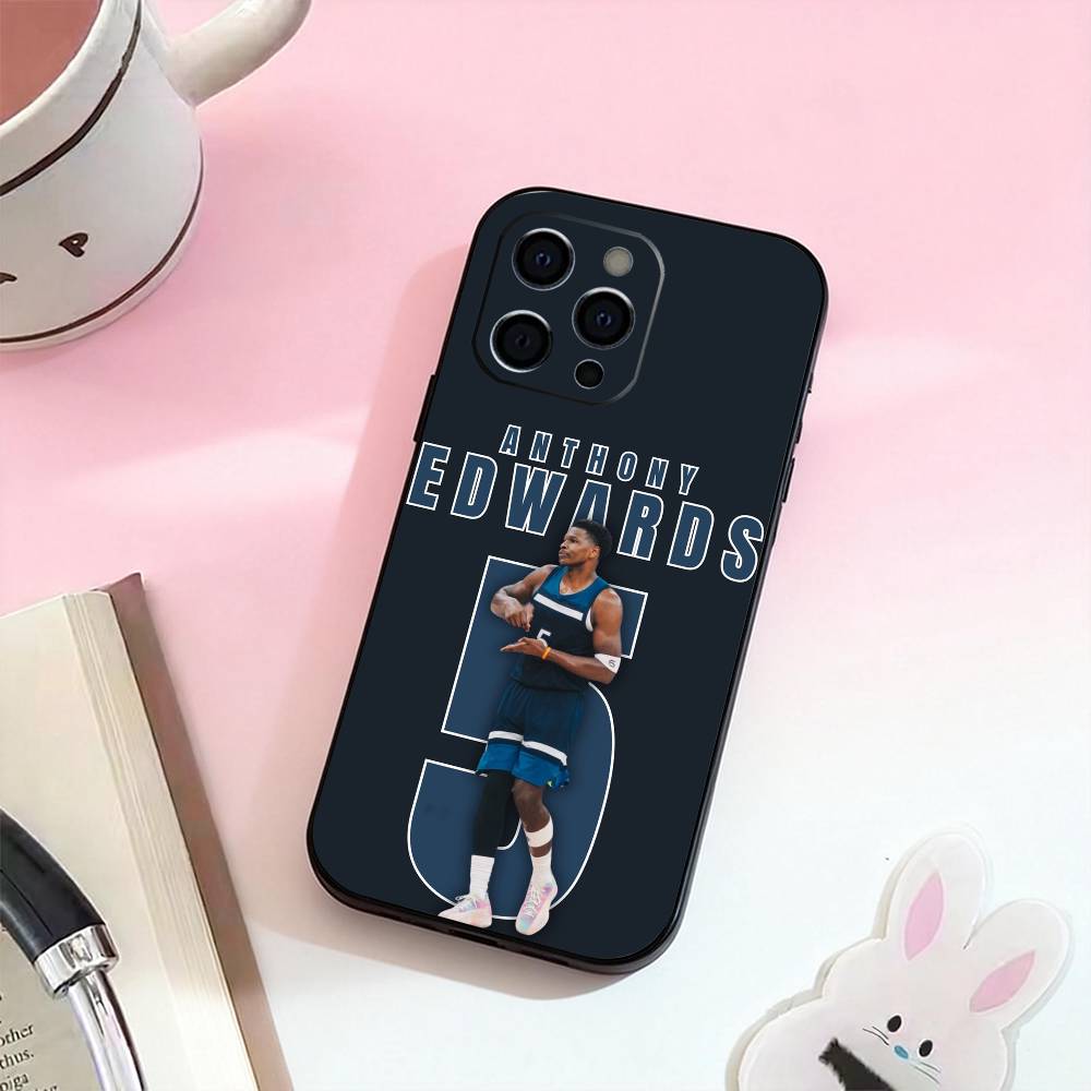 A-Anthony E-Edwards Antman 5 Phone Case For iPhone 17,16,15,14,13,12,11 Plus,Pro Max,Soft Silicone Black Cover