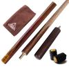 CUESOUL 57" Handcrafted 3/4 Jointed Snooker Cue + Mini Cue Butt Extension + Cue Towel + Joint Protector D302