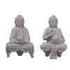 Home Buddhas Statue for Home Outdoor Decors Solar Power Flickering LED Garden Light Meditations Spiritual Room Decors