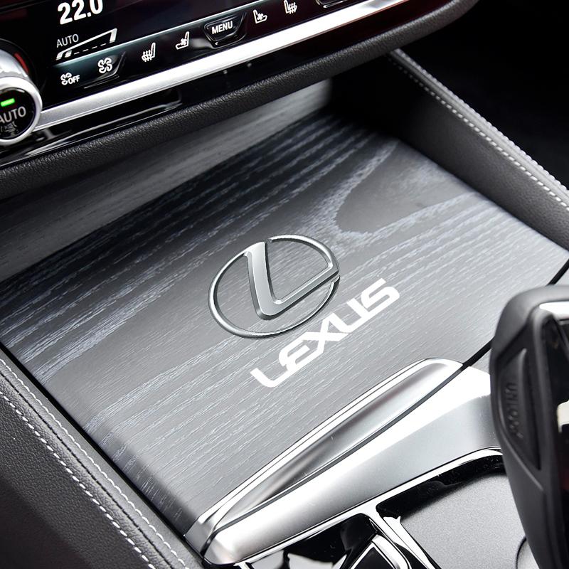 Car Metal Emblem Wiper Stickers Reflective Decor Decals For Lexus IS ES GS LS UX NX RX