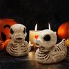 1/2 ks Halloweenová kačacia soška kostry Vodotesná UV odolná Vnútorná vonkajšia Festivalová scénická dekorácia Strašidelná mini figúrka