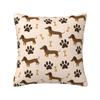 Dachshund Square Pillow Cases Dog Cushion Cover Novelty Decorative Pillowcover for Car 4545cm