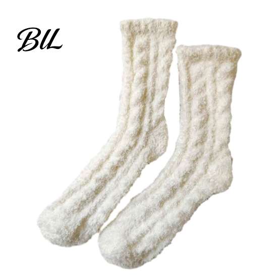 Comfortable Bed Socks for Sleeping Thickened Plush Women, Thermal Sleep Socks, Coral Fleece Warm Cozy Indoor Floor Soft House Winter Autumn