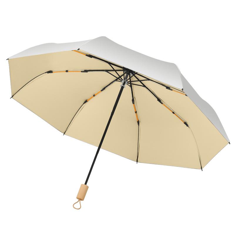 Carefully Selected Double-layer Titanium Silver Sunshade Umbrellas, Sun-protection and UV-resistant Folding Umbrellas, Women's Double Keel