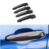 4pcs ABS Carbon Fiber Look Car Door Handle Sticker Cover For BMW 3 F30 2013-18