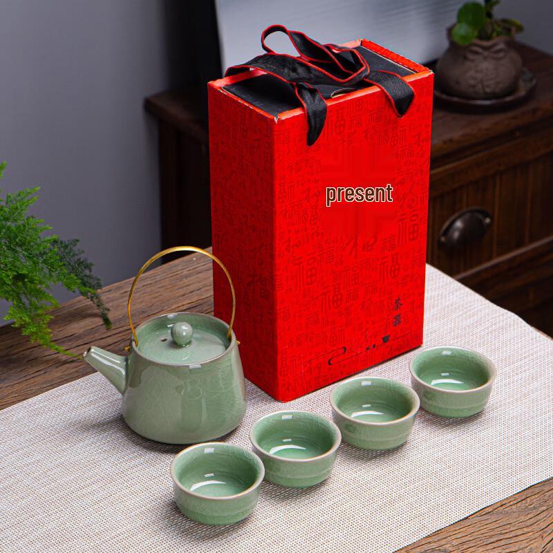 Yi Pan Ge Kiln Ru Kiln Style Ceramic Tea Set