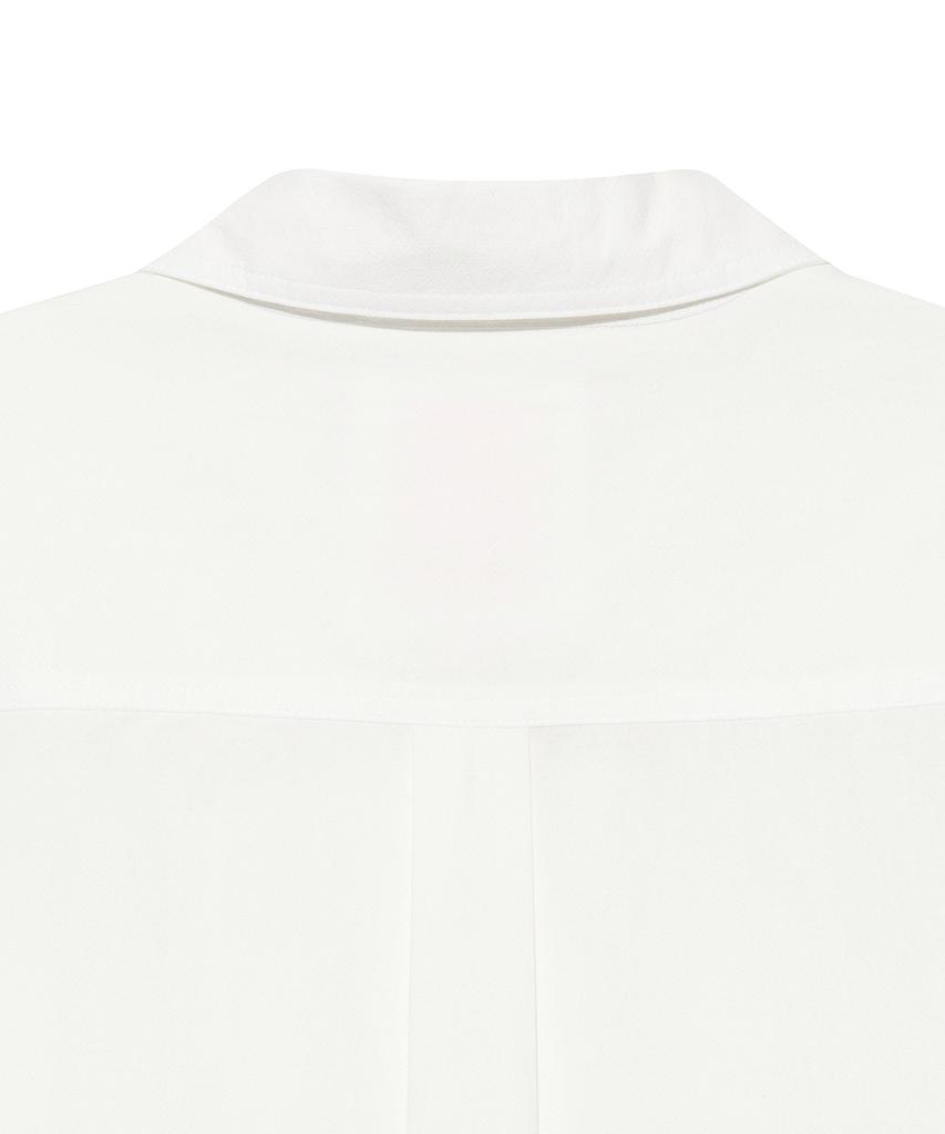 LEE Women Seersucker Two-Pocket Short Sleeve Shirt White