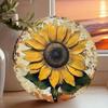 Vintage Iron Sunflower Wall Art Metal Garden Decor Pre-Drilled Holes