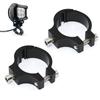 2 Stück Verstellbarer Motorrad Scheinwerferhalter Motorrad Nebelscheinwerfer Halterung Universelle Scheinwerfer Spotlight Montagehalterung Für Gabel Quad