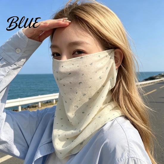 UV Protection Face Mask Women Neck Sun Mask  Cotton Dot Print Blocking Scarf Cover  Foldable Gaiter for Driving Cycling Camping Outdoor Travel