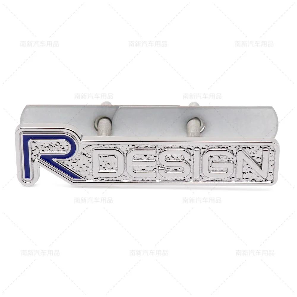 3D Metal Rdesign R Design Front Grill Car Badge Sticker Emblem Decal Decoration For VOLVO XC40 XC60 XC90 V90 S90 S60 V60 V40 C70