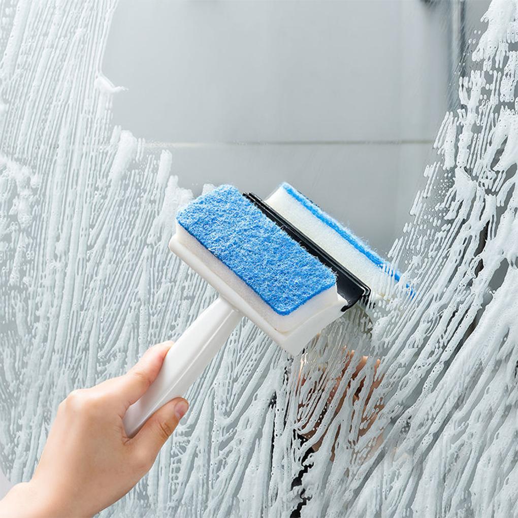 Window Glass Wiper Double-Sided Wipers Cleaning Soften Dirt Brush Squeegee Long-Lasting Easily Care Ceramic Tile