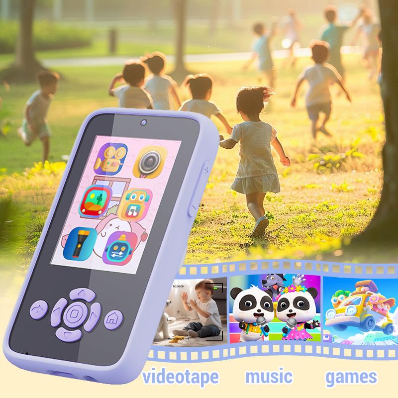 Jucării pentru telefon pentru bebeluși Telefon inteligent Jucării cu cameră de desene animate Muzical Mini telefon mobil Jucărie de învățare Husă din silicon Jucărie Cadou aparat foto digital pentru copii