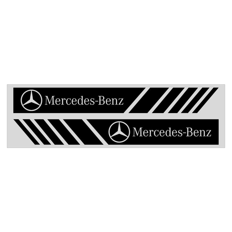 2PCS Car Rearview Mirror Decoration Sticker Emblems Styling For Mercedes Benz AMG W212 W204 W211W168 W213 W210 W124 GLA GLC