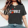 Gobble Gobble Thanksgiving T Shirt Family Thanksgiving Shirts Women Short Sleeve TShirt Turkey Tops Casual Women T Shirt