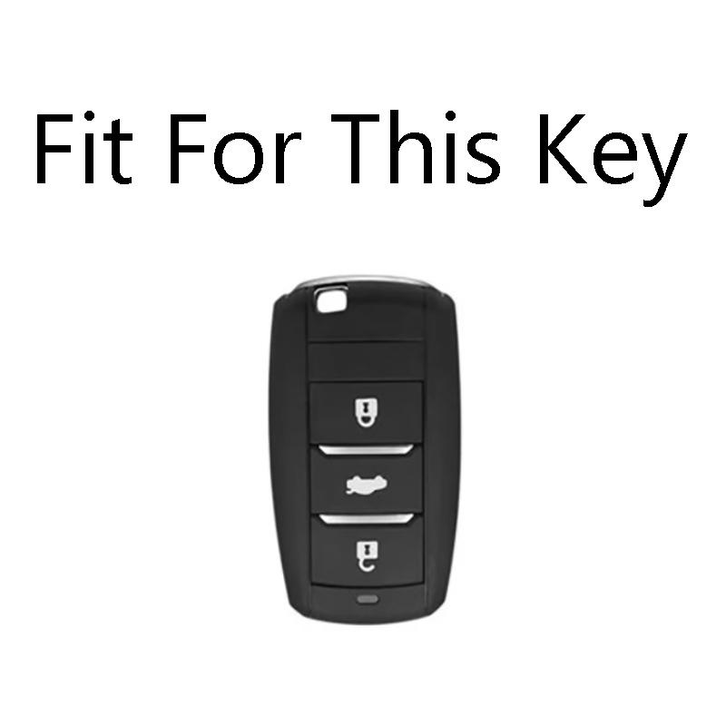 Zinc Alloy Auto Key Fob Cover Case Fit For Changan Cs35Plus Cs35 Cs15 Cs75 Cs95 Cx20 Cs1 Cv1 Alsvin V7 Raeton Cs55 Cx70 Auto Accessories