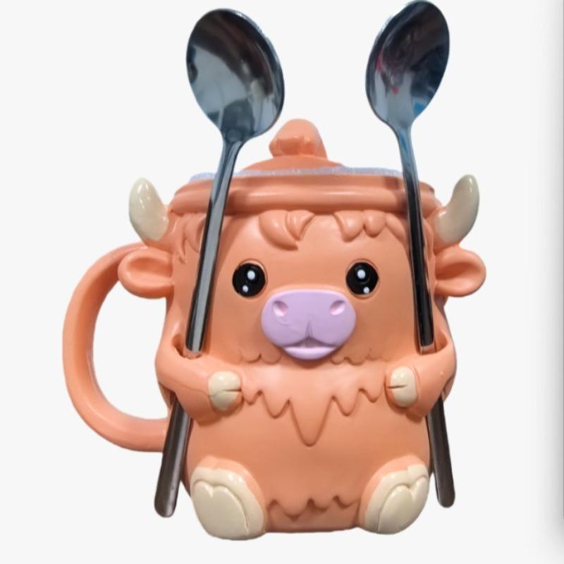 Popular mug v creative v resin stainless steel water cup Jaws cup ornament manufacturer