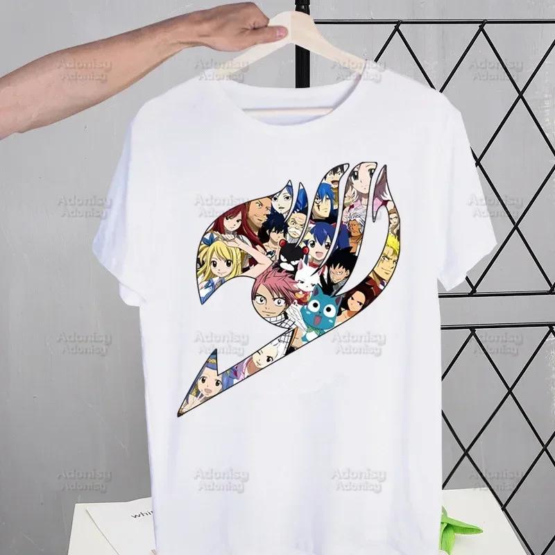 Guild Fairy Tail Ανδρικά T-shirts Αστεία Hip Hop Καλοκαιρινά Γυναικεία Ανδρικά T-shirts Ulzzang Harajuku Καρτούν Anime Natsu Ζώδιο T-Shirt Μπλούζα