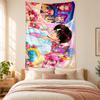 Kpop Dämonenjäger Wandteppich hohe Qualität zur Dekoration von Wohnzimmer Schlafzimmer Studentenwohnheim Wänden ideal als Schlafzimmer Wandkunst oder Weihnachtsgeschenk