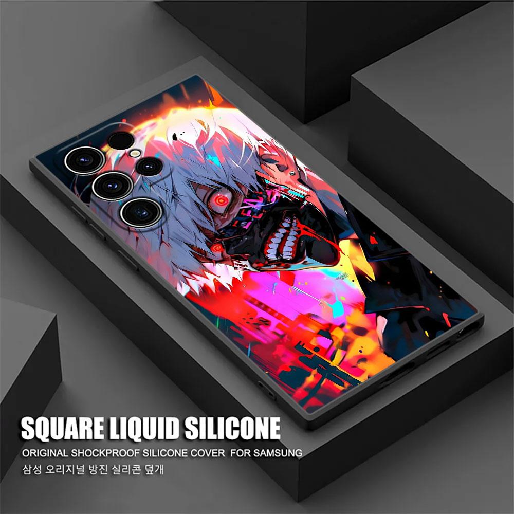 Tokyos Ghouls Anime Ken Kaneki S25 Ultra Case For Samsung Galaxy S25 S24 S23 S20 S21 FE S22 Ultra S10 Plus Case Soft Phone Cover