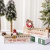 Wooden Santa Countdown To Xmas Calendar Faceless Santa Design Adds Unique Charm Festive Home Decor