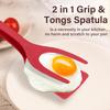 2 In 1 Egg Spatula,Egg Flipper Spatula Grip and Flip Spatula Tongs,Fried Eggs Turners Non-Stick Kitchen Shovel Omelette Clamp Kitchen Cooking Tool
