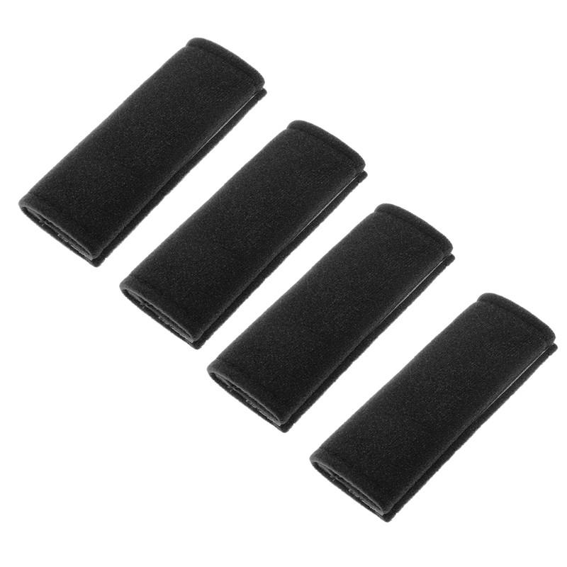 4Pcs Car Door Inner Handle Protective Cover Soft Plush Armrest Handle Protector Case Auto Interior Door Handrail Decor Covers