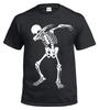 Maglietta Scheletro Halloween Dab Uomo Donna Top Teschio Regalo Spaventoso Travestimento Horror Top Natale