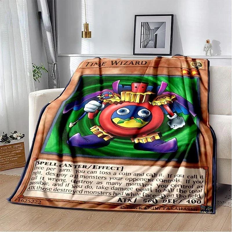 Deka anime Yu Gi Oh Card Throw Deka Modré oči Bílý drak Anime Cartoon Měkká plyšová deka Ložnice Přehoz přes postel Domácí dekorace