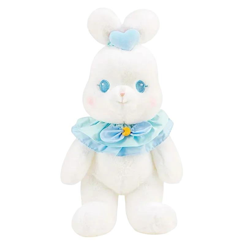 Kawaii Japan Lolita Bunny Bear Doll Kids Soft Plush Rabbit Stuffed Animals Hug Cuddly Throw Pillow Children Girl Birthday Gift