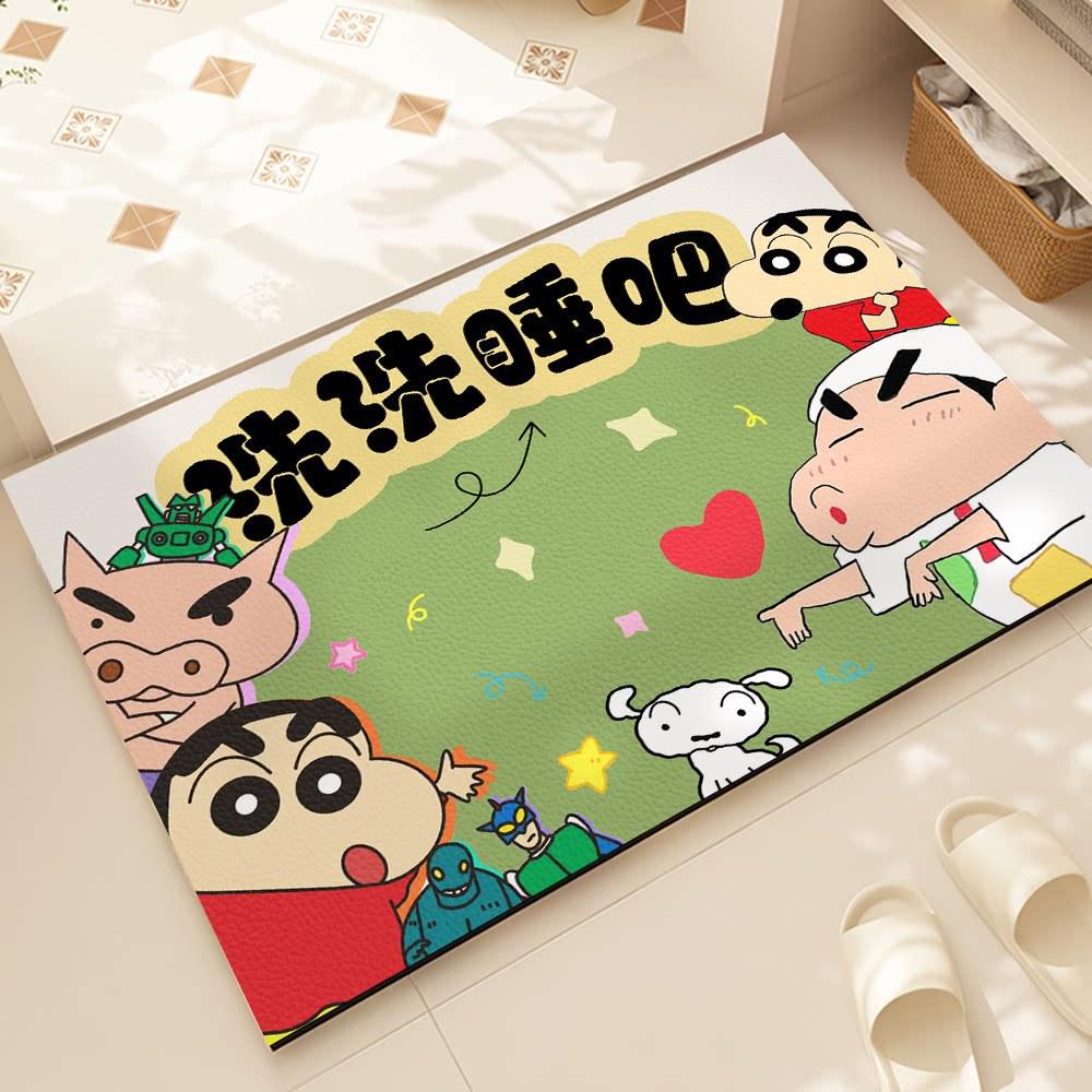 Crayon Shin-chan Anti-Slip Quick-Dry Diatom Mud Bathroom Mat