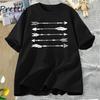 Boho Western Arrows T Shirt Women's Southwestern Graphic T-Shirt Wild West Tee Outdoor Lover Tshirt Cotton Short Sleeve Tops