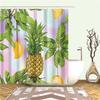 Tropische Kaktuspflanze Ananas Duschvorhänge Badezimmervorhang Cortina Ducha Frabic Wasserdichtes Polyester Badvorhang