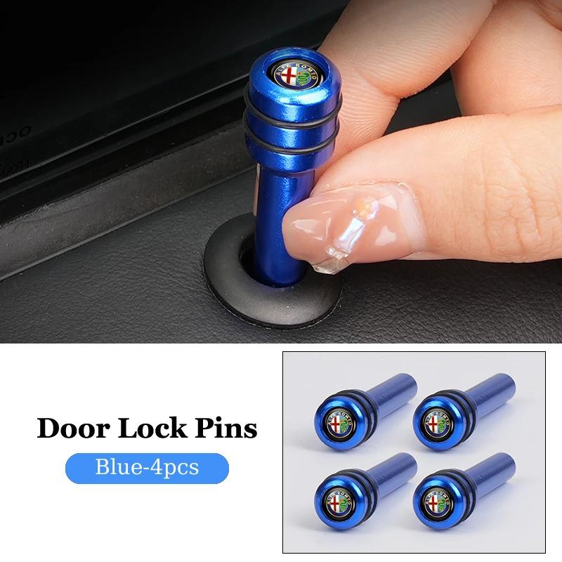 Car Sticker For Alfa Romeo 159 147 Car Interior Auto Lock Door Lift Alloy Safety Pin For Alfa Romeo Giulietta 159 147 156 166 Mi EO0
