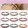 New Arrival Colorful Handcrafted Leather Woven Minimalist Literary Bracelet For Women Bohemian Style