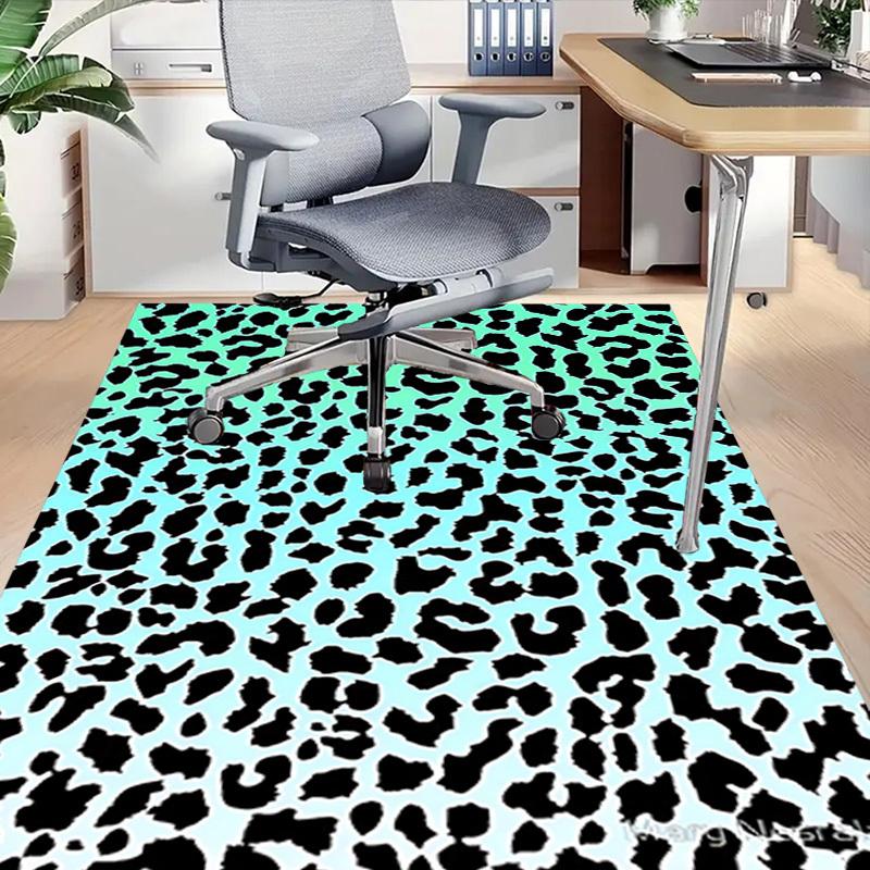 1 buc Covor de podea antiderapant Extra Mare cu imprimeu leopard, Birou, familie, dormitor Covor de zonă mare Covor de interior, Culori vibrante