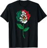 Mexico Flag Rose Mexican Independence Day T-Shirt