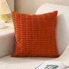 Corduroy Pillow Cover Solid Color Square Cushion Home Sofa Decoration Pillow Cover