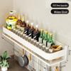 No-Drill Wall-Mounted Kitchen Storage Rack