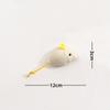 Cute Fabric Mouse Cat Toy with Yellow Tail, Interactive Kitten Chew Teaser, Durable Pet Play Toy for Cats Gift