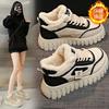 New Winter Warm Cotton Shoes Ladies Plush Fur Thick Sole Lace Up Casual Sneakers Women Outside Flat Comfortable Running Shoes