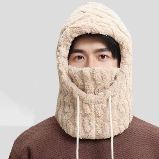 Fleece Balaclava voor Dames Winter Eenstuk Hoed Sjaal Set Winddicht Ski Gezichtskussen Thermische Nekwarmer voor Koud Weer