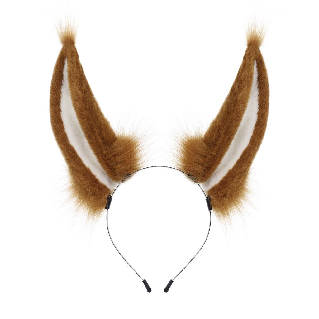 Handgefertigte Plüsch-Kaninchenohren-Kopfband für Cosplay-Performance, Tierohren-Kopfschmuck, Requisiten