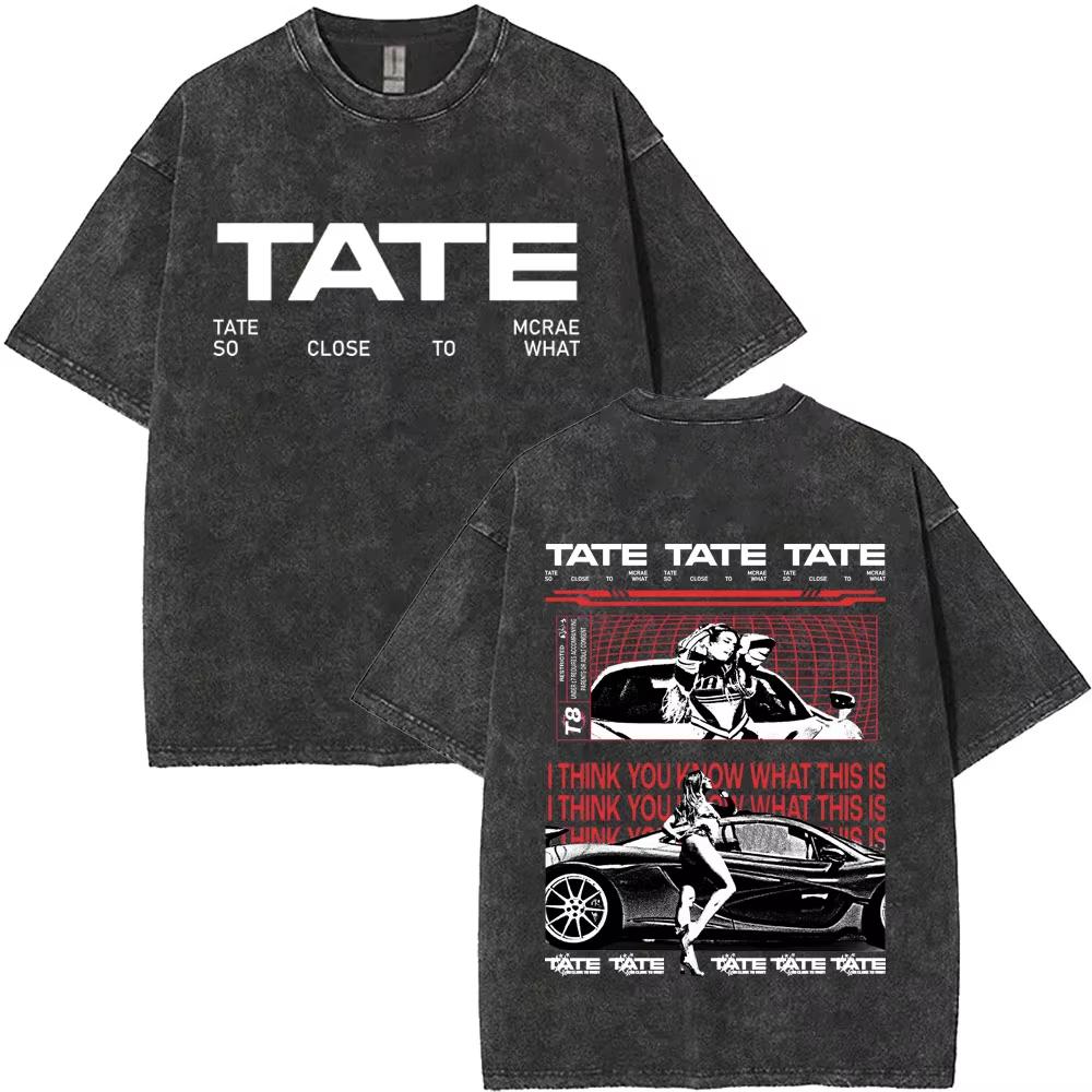 Tate McRae Si Près De Ce Que Je Pense Que Tu Sais Ce Que C'est T-shirt Lavé Vintage Hommes Femmes Miss Possessive T-shirts de Tournée