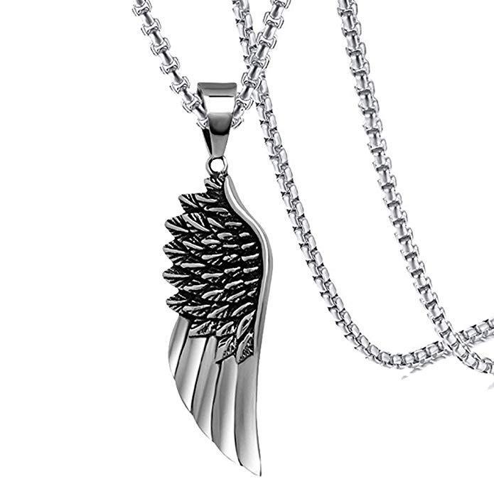 Men Titanium Steel Pharaoh Spear Necklace Hip Hop Bold Collarbone Chain Personality Pendant Sweater Chain